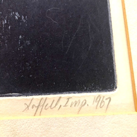 Vintage Charcoal Drawing 1967" The Ballad Singer" - Picture 7 of 9